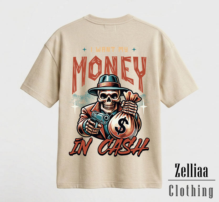Money in cash Oversized T-shirt